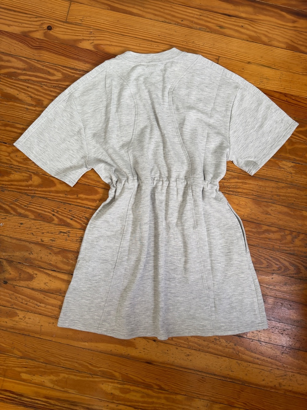 Daily Practice Neoprene T-Shirt Dress Heather Grey - Picture 5 of 8